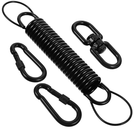 YROHGKPN Kit de matériel de chaise à bascule de qualité supérieure - Suspension à ressort rotative de 300 kg, corde sûre et boucles inoxydables pour hamacs d'extérieur - Kit de suspension robuste