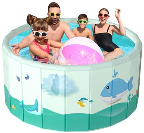 Piscine Pliante,Portable Bassin Non Gonflable | Piscine De Bain pour Animaux Chiens Et | Utilisable dans Le Jardin Terrasse Patio Extérieur Été Fête