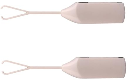 SOLUSTRE Sbattitore Elettrico Portatile 2 Pezzi per Schiumare Latte e Mescolare Uova, Plastico Bianco, Alimentato da 2 Batterie Aa, per Cucina Domestica