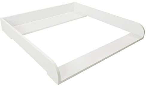 Puckdaddy® Anton | Wickelaufsatz für IKEA Nordli und Koppang Kommode u.Ä. | 80x76x10 cm | Wickelauflage aus weißem MDF-Holz | Premium Wickelkommoden Aufsatz inkl. Montagematerial zur Wandmontage