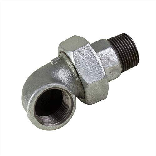 Rohr Winkel Verschraubung Ø 3/4 Zoll IG/AG flach dichtend verzinkt Gewindefitting Temperguss Fittinge Fittings