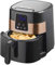 Bestron XXL Digitale Heissluft-Fritteuse, Mit PrepAir-Technologie, Fritteuse mit digitalem Display und Touchscreen, 4 Liter, 1.300 Watt, Schwarz/Kupfer