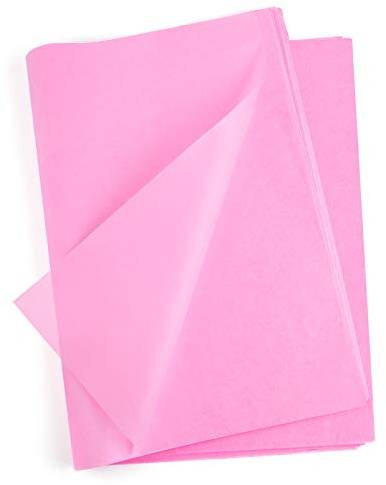 MIAHART 60 Blatt Seidenpapier zum Valentinstag 50x35CM Pink Packpapier Bulk für Valentinstag Basteln