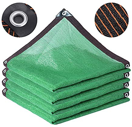 Patio Awning Greenhouse Shade Netting With Grommets 75% Block UV,Green Sunscreen Fabric Plant Shade Netting Fabric,For Patio Porch Swimming Pool Protection Plants (2mx3m/6.6ftx9.8ft)