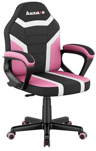 huzaro Ranger 1.0 Kinderschreibtischstuhl, Gaming Stuhl für Kinder, Rose | PC Stuhl Gaming Zocker Stuhl - Höhenverstellbar - Ergonomischer Schreibtischstuhl für Jugendliche und Jungen
