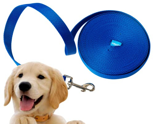 Edipets, Guinzaglio Lungo per cani, Addestramento, 3 metri, 5 m, 10, m, 15 m e 1.5 m, Nylon, Resistente e Leggero Adatto per Tutti i Cani (1.5 m, Blu)