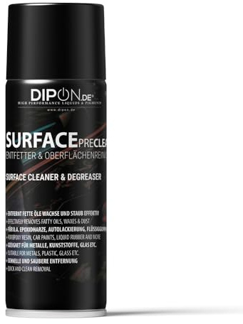 Surface PreClean Spray 400 ml - Hochwirksamer Entfetter & Oberflächenreiniger für Epoxidharze, Acryllacke, Polyurethane und sämtliche Glas, Metall oder Kunststoff Oberflächen.