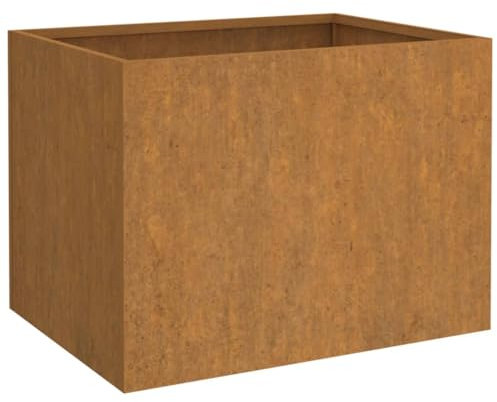 vidaXL Jardinera de Acero corten 62x47x46 cm, Maceta, arriate Elevado, Soporte para macetas, macetero, bancal Elevado, Soporte para Plantas