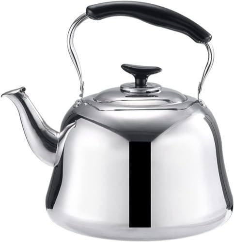 Bouilloire sifflante rétro simple avec filtre, cuisinière à gaz, cuisinière à induction, bouilloire à eau chaude, bouilloire sifflante 1,5 l
