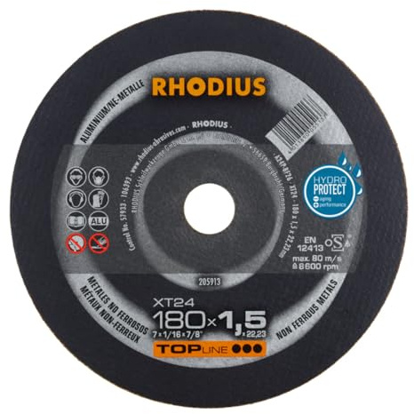 Disque à tronçonner extra fin XT24, 180 x 1,5 x 22,23, VE : 25