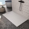 receveur de douche en mineralmarbre plein ladite pierre, Gelcoat, bonde incluse (apo90110bia) 90x110