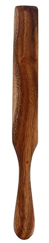 Alipis 3 Piezas Estilo Europeo Mango Largo Pala De Madera Decoración De Pasteles Espátula Utensilios De Cocina De Madera Antiadherentes Espátula Para Esparcir Espátula De Espátula
