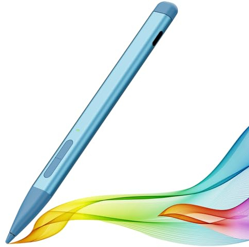 Slim Pen 2 para Microsoft Surface con presión 4096, borrador y clic derecho, rechazo de palma, punta de grafito, para Surface Pro 9/8/7/6/5/4/3/X, Surface Go 3/2/1, Book 3/2/1, laptop 1-3, Surface
