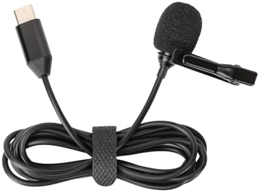Lavalier Microphone For Insta360 Ace/Ace Pro,Type-C Interface Recording Mic Clip-On Lapel Microphone For Insta 360 Ace/Ace Pro