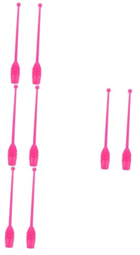 BESPORTBLE Lot De 4 Bâtons De Fitness en Résine Bâtons De Gymnastique Rythmique Bâtons De Gymnastique Artistique Barre De Callisthénie Bâtons De Danse pour Garçons Et Filles 2 Pièces X 4