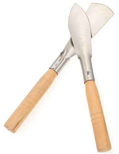 SEWOART 2pièces Truelles De Jardin à Manche Bois pour Plantation Et Transplantation Outils à Main De Jardinage avec Pelle Et Bêche De Désherbage