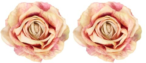 PATIKIL Fermacurtain A Fiore Rosa, 2 Pezzi Fermacurtain Artificiali A Fiore, Clip Fermacurtain Moderni, Fermagli Decorativi per Tende per Casa, Camera, Ufficio, Rosso Sfumato