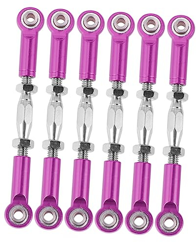 TOYANDONA 6piezas Varilla De Tracción Ajustable para Coches RC Varilla De Aluminio para Tensor De Actualización para Truck Buggy