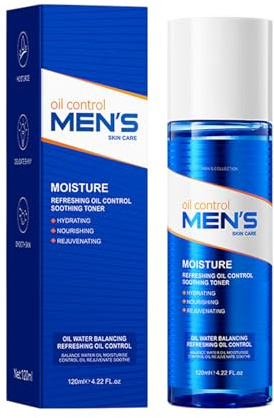 Männer Gesichtswasser Für Fettige Haut, Facial Toner, Porenverfeinerndes Tonikum, Mattierender Feuchtigkeitsspender, Minimiert Glanz, Beruhigende Pflege, Tägliche Revitalisierung