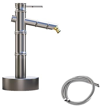 Generisch Garten Wasserzapfsäule Wassersäule Outdoor Wasserhahn Antiker dekorativer Wasserspielbrunnen aus Kupfer bodenmontiert Frostschutzmittel für Terrasse/Garten (34 cm)