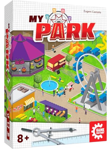 Game Factory 646050 My Park, Baue deinen Freizeitpark, geniales Kartenspiel | Familienspiel für 2-5 Personen ab 8 Jahren, Gesellschaftsspiel