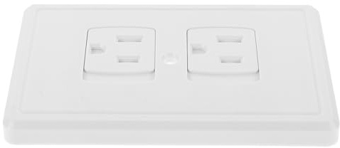 HONMEET Copertura Protezione Sicura Bianco per Presa Elettrica da Muro in ABS Design Scorrevole Minimalista Resistente All'usura e Facile da Pulire per Ragazzo Ragazza in Casa