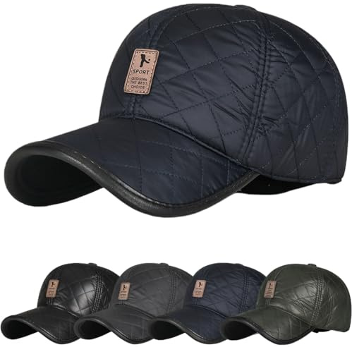 Cozyan Gorra de Béisbol de Cuero para Hombre Ajustable Gorra Vintage de béisbol Suave de PU Ajustable Unisex Hombre Mujer para Casuales Running Tenis Golf Sombrero Deportivo
