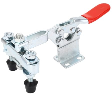 FA2008BH Double Head Horizontal Clamp, Quick Release Toggle Clamp with 500lb Holding Capacity, Horizontal Toggle Clamp for Woodworking and Welding, Sturdy Iron Construction
