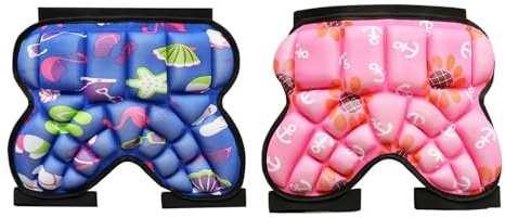 YGMNQAL Pantaloncini protettivi for Bambini Pantaloni da Sci Skate Snowboard Protezioni Imbottiti for Pattinaggio a rotelle(Pink)