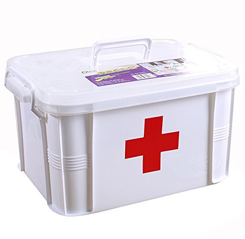 Shrxy UN Kit di Pronto Soccorso Medico multifunzionale Di medicinali Organizzatore di immagazzinaggio di grandi dimensioni per la casa, il viaggio, il campeggio, l'ufficio e il posto di lavoro (small)