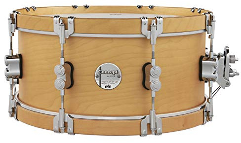 Pacific Drums Concept Classic Snare, 35,6 cm x 16,5 cm, Naturlig Behandling, Naturlig Behandlade Träringar | Har moderna och klassiska utseenden med lönnskal och motringar