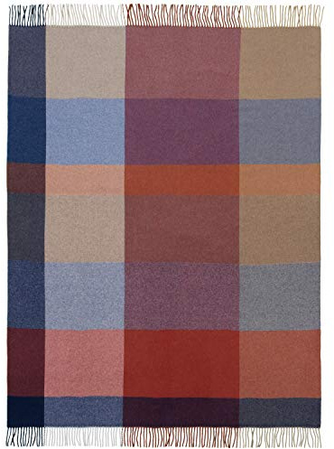 biederlack Plaid, 80% Lana, 20% Cashmere, Multicolore, 130 x 170