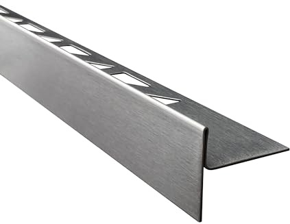 Dusch-, Keil-Profil Gefälleprofil begehbare Dusche gebürstet 10mm Links 150cm