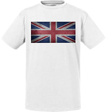 T-Shirt for Kid Flag United Kingdom UK Football Sport National Team White