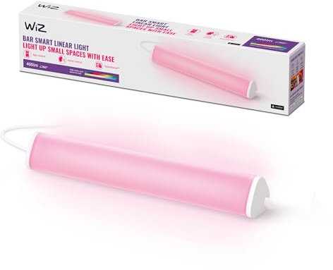 WiZ Light Bars, barra luminosa Gradient, RGBIC, facile installazione e posizionamento versatile, connessione WiFi, controllo con App/Voice Control, compatibile con Google Home, Alexa e HomeKit