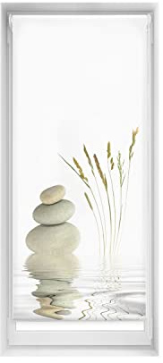 Blindecor Tenda a rullo con stampa Zen Blackout Easyfix, Serenità, 60 x 150 cm