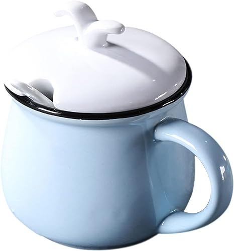 Azucarero, azucarero con tapa, azucarero europeo de color sólido con tapa, bonito tarro de almacenamiento, azucarero de porcelana con cuchara, salero pequeño, for cafetería, restaurante, tapa rosa y n