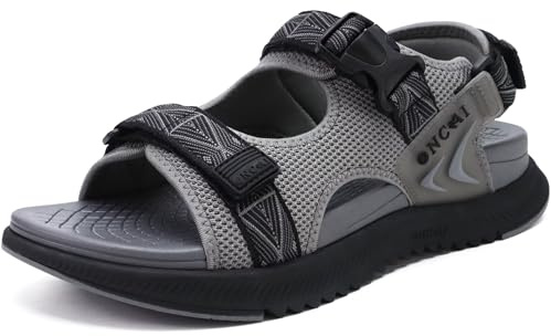 ONCAI Wandersandalen Herren Masche Sommer Strand und Wassersport Trekkingsandalen Männer mit Verstellbarem Riemen