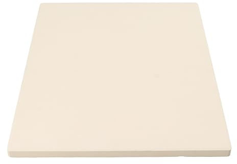 Großer Pizzastein, 12x15in Rechteckiger Pizzastein Langlebiger und sicherer Cordierite-Backstein, Gleichmäßige Wärmeverteilung Rechteckiger Cordierite-Grillstein für Grill, Ofen