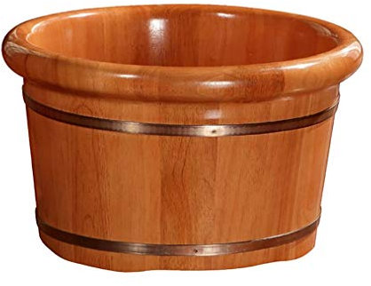 WADRBSW Sauna-Holzeimer, Spa, Sauna, Einweichen, handgefertigter Massage-Eimer, Fußbad, Fuß-Spa, Wascheimer, Füße, Bad, Becken, Badewanne. Aktuelle Vision to Pursue Happiness