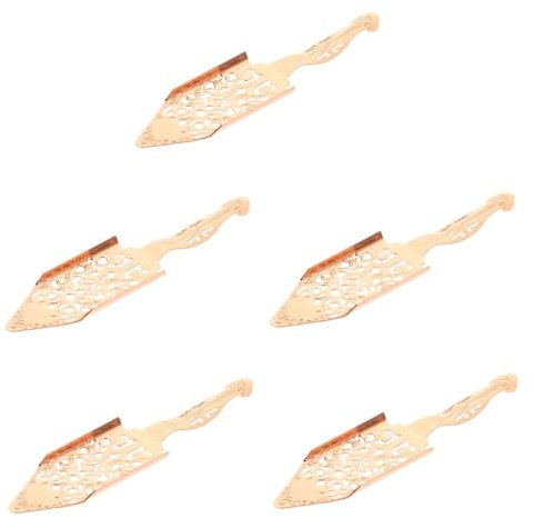 5 Pièces cuillère à absinthe accessoire bar cuillères à cocktail goutteur d'absinthe en acier inoxydable cuillère à verres à absinthe filtre à absinthe écope de filtre Rose Gold TOPBATHY