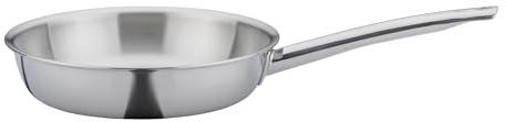Spring Bratpfanne BRIGADE PREMIUM Ø 24 cm, 5-lagig, Edelstahl | Kochpfanne, 5-Lagen-Mehrschichtmaterial, 3-facher Aluminiumkern, induktionsgeeignet, backofenfest, spülmaschinenfest