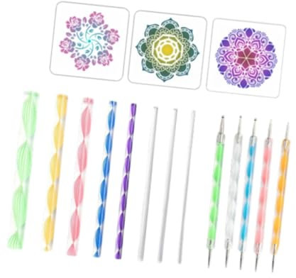 kowaku 16-teiliges Art-Dots-Tool, Art-Dotting-Tool, Bastelprojekt, Muttertagsgeschenk, Mandala-Dotting-Pen, Dots-Art-Set, DIY-Dot-Malwerkzeug, B Set
