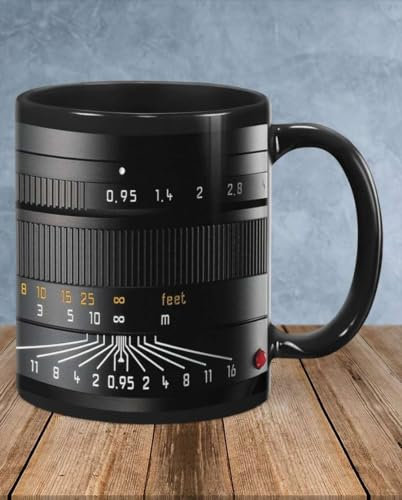 YIVXA Cute and Fun Mug 11 Oz Nufar Photographer Gift Photographer Coffee Mugs Photographer Detail Camera Mug Camera Gift Photography Gift Camera Lens Mug Gifts for Dad｜Ceramic Mug Tea Cup