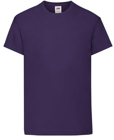Generico Maglietta Bambini 3/4 Anni – 1 Pezzo – Colore Viola – Cotone 100% 145 g/m² – Unisex Manica Corta – Altezza 104 cm – Lunghezza 45 – Torace 76 – FRU 61-019-0
