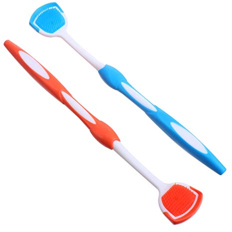 Healeved Pulisci Lingua 2 Pezzi Per Spazzolino Per La Pulizia Della Lingua Degli Adulti Raschietto Per Lingua
