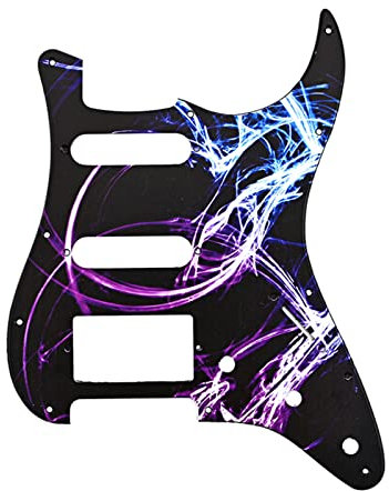 MICFENY 3 11 Löcher Gitarre Bass Schlagbrett Schlagplatte Pickguard für 4 Saiten Standard Bass Gitarre Musikinstrument Teil