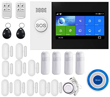 Sistema de alarma de seguridad para el hogar, Kit de de alarma de seguridad PG107 Tuya, Control de aplicación con cámara IP, Detector de movimiento de marcación automática, alarma inteligente for el