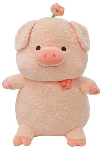AQCQDQ Kuscheltier Schwein, Rosa Schwein Kuscheltier Figuren Plush, Süßes Schwein Plüsch Plüschtier, Plüsch Spielzeug Wurfkissen Geschenke für Kinder (35 cm)
