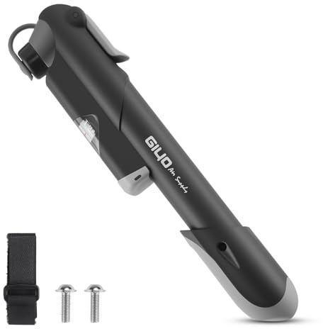 Zosenyer Pompa per Bicicletta, Compressore Aria Portatile per Bicicletta 100 PSI a Gonfiaggio Rapido, con Lacci Scarpe Elastici Installabile adatta Bici Elettrica, mountain bike e road bike da Viaggio